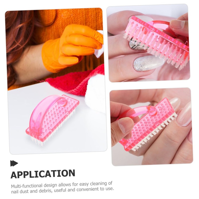 FOMIYES 4pcs Nail Scrub Brush for Fingernails Toenails Cleaning Tools