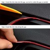 Mr.Brighton LED 40ft (12m) Chrome Red Car Interior Decorative Molding
