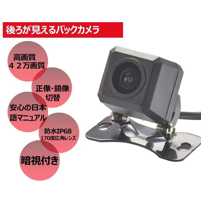 LOSKA Backup Camera, Waterproof IP68, 170° Wide Angle Lens, CCD,