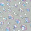 2Sheet Summer Nail Art Stickers 5D Embossed Nail Decals with