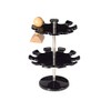 MAUL Round Version Premium Stamp Holder Metal Stamp Rack for 18 Stamps - Black