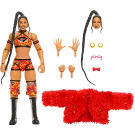 Mattel WWE Ultimate Edition Action Figure & Accessories, 6-inch Bianca Belair Collectible Set, Swappable Heads & Hands, Entrance Gear & 30 Articulation Points