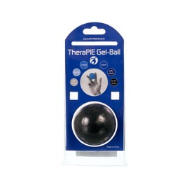 TheraPIE Gel Ball Hand Trainer, High Quality, Forearm Trainer, Hand Muscle Trainer, Hand Grip Trainer, Finger Trainer, Finger Stretching, Anti-Stress Ball (Black (Extra Strong))
