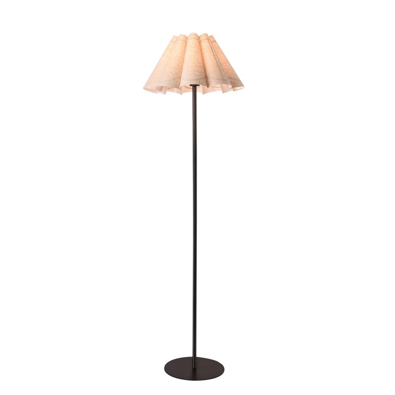 KUNJOULAM Modern Floor Lamp, Black Pole Floor Lamps, Simple Design