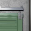 10FT Heavy Duty Box Rail Exterior Sliding Barn Door Hardware