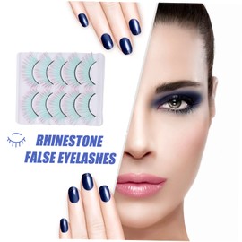 IWOWHERO 5pairs False Lashes False Eyelashes Makeup Fake Lashes Cosplay for Eyes Enhancement