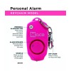 MACE Personal Alarm w/ Keychain- Neon Pink- 80731
