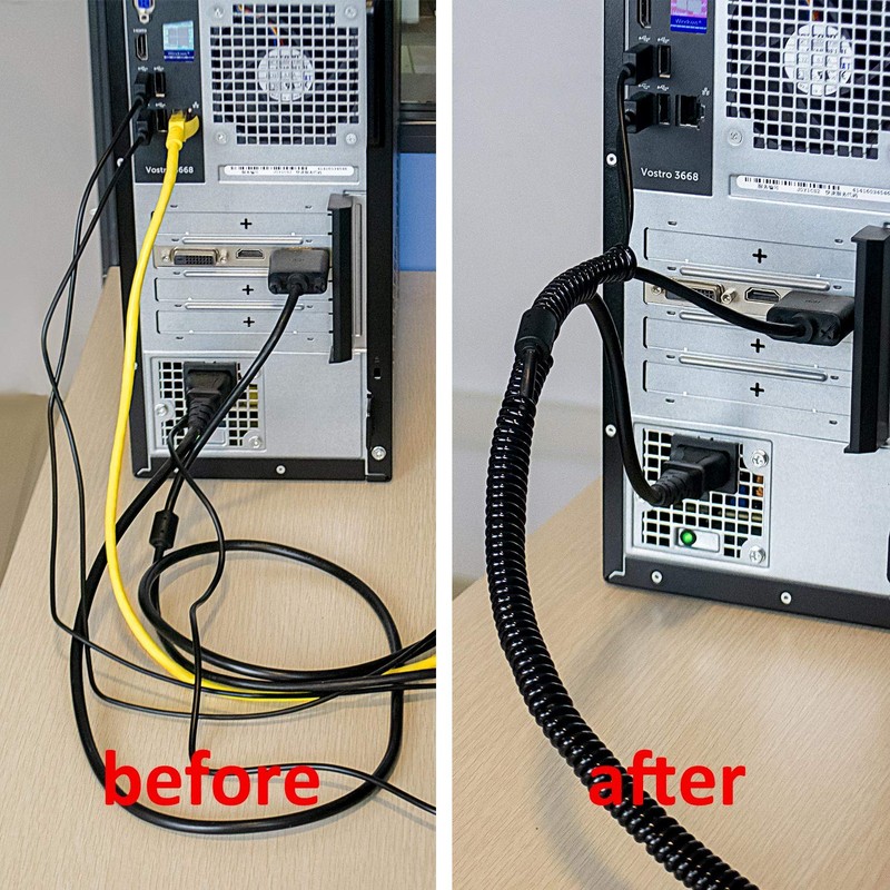 Addmotor Cable Spiral Wrap 1 &2 M Length Cable Management