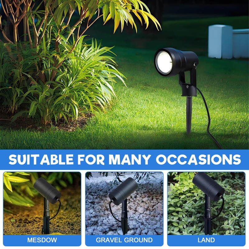 Angoily 25pcs Solar Light Stakes, 5.5X0.55inch Ground Spikes Light Replacement