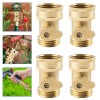 Unbranded (4 PACKS)Brass Garden Hose Shut Off Valve Water Pipe
