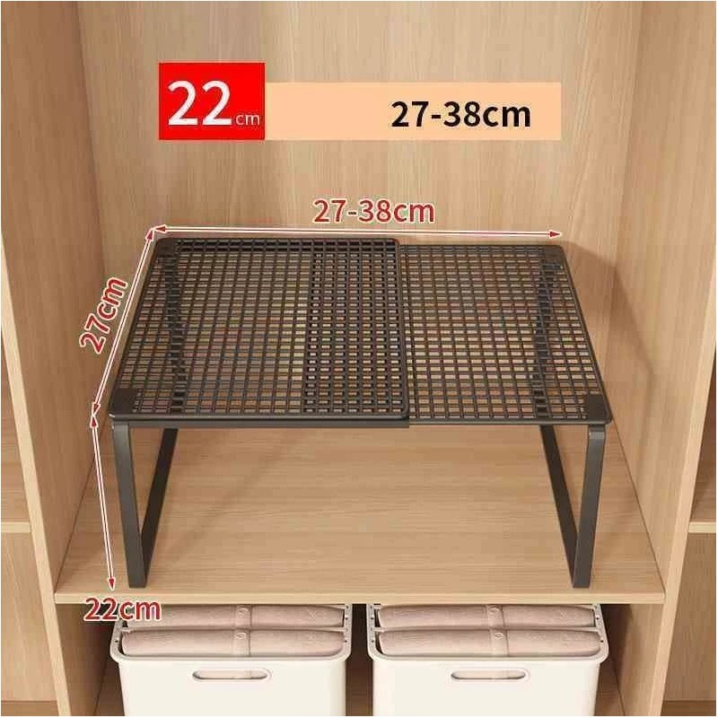 Adjustable Wardrobe Shelf for Clothes & Shoes – Expandable Metal
