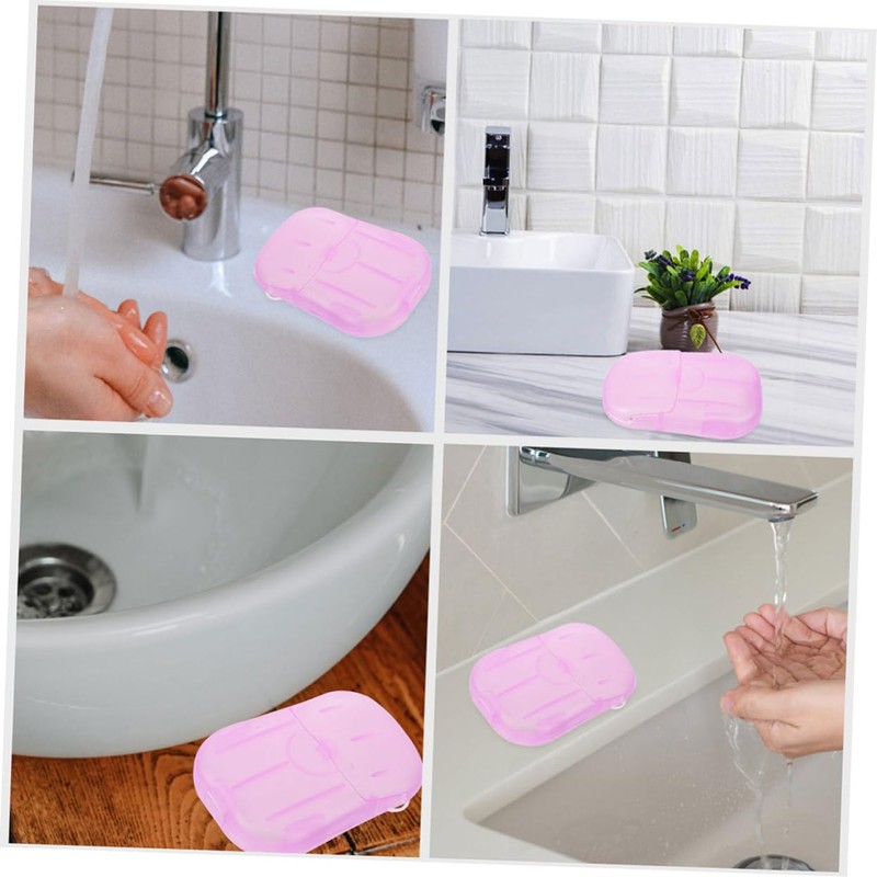 Mipcase 20Pieces Travel Soap Sheets Portable for Hand Body Clothes