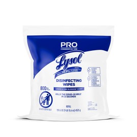Lysol® Professional Disinfecting Wipe Refills, Lemon And Lime Blossom, 6" x 8", White, 800 Sheets Per Bucket, Set Of 2 R