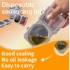 5Pcs Double Compartment Condiment Containers with Lids,Portable Reusable Sauce Container,