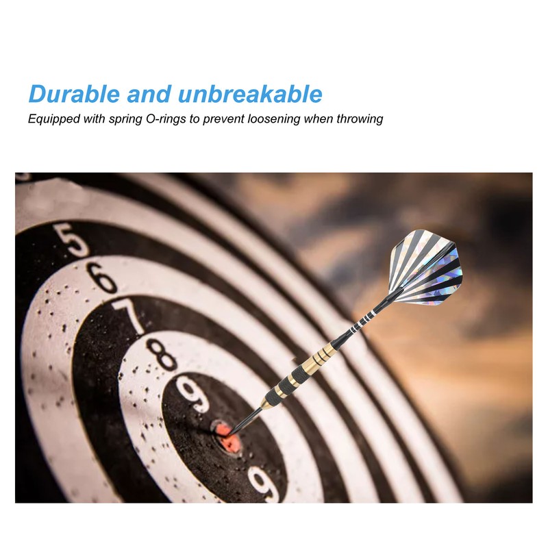6Pcs Darts Professional Exquisite Stainless Steel Tip Darts Set with