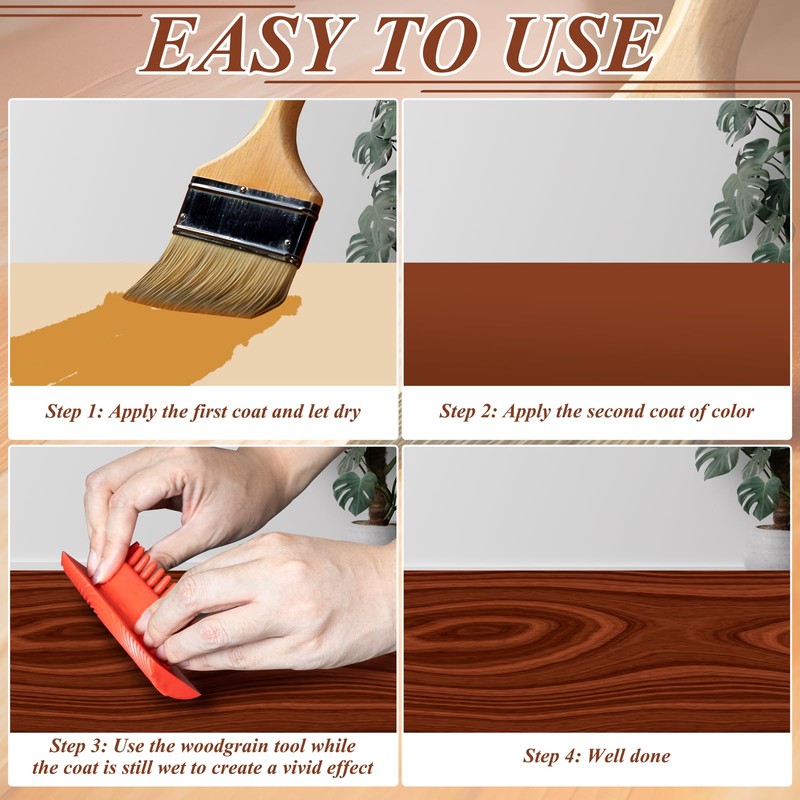 4 Piece Wood Grain Tool Wood Grain Tool Texture Pattern