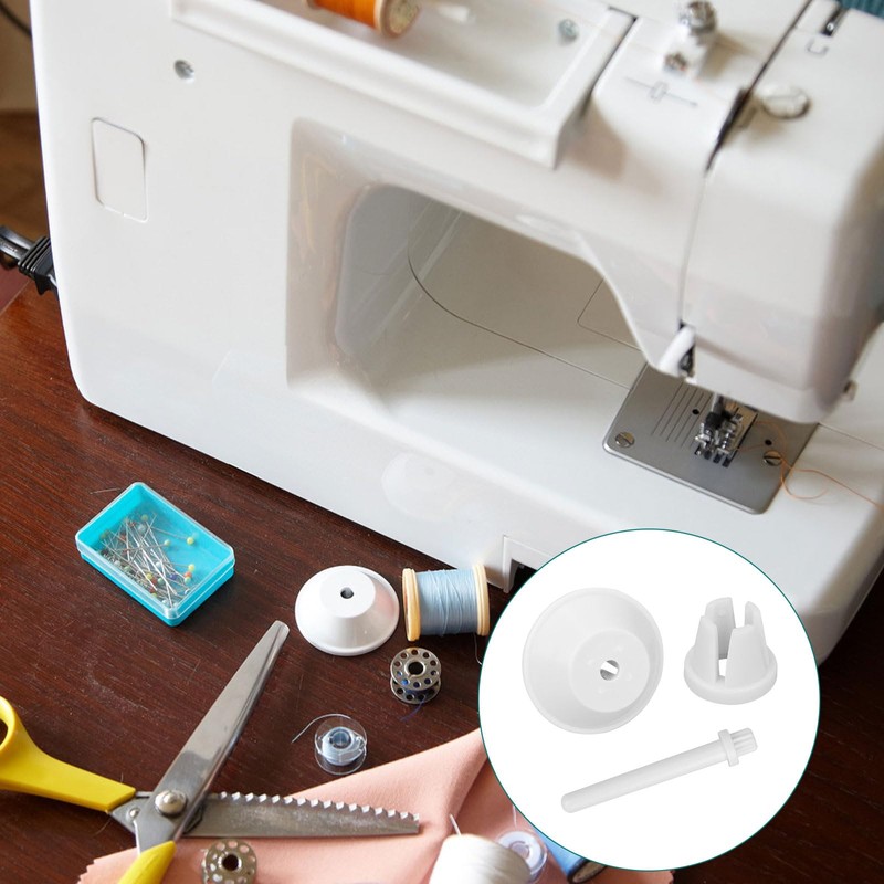 lasuroa 3-Piece Thread Reel Pen Cap Set for Singer Sewing