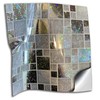 32 Glitter Silver Chrome Kitchen Bathroom Tile Stickers Transfers 15