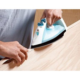 Edge Supply Brand Maple 7/8 inch X 50 ft Roll Preglued, Wood Veneer Edge Banding, Iron on with Hot Melt Adhesive, Flexible Wood Tape Sanded to Perfection. Easy Application Wood Edging