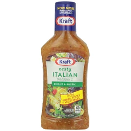 Kraft ( 2 Pack ) Kraft Zesty Italian Salad Dressing, 16 Fl Oz Bottle
