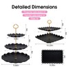 SWEETBLOOM 12-Pack Dessert Table Display Set Black