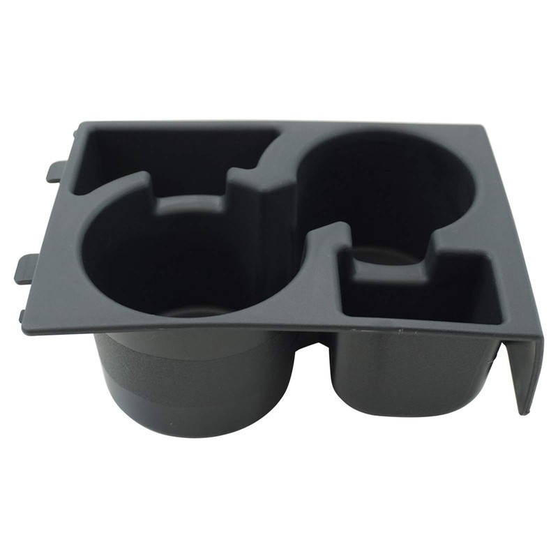 TRQ Front Center Console Mounted Dual Cup Holder Compatible with