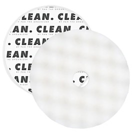 Clean. Waffle Foam Jeweling Pad – 5 inch, White, Finishing Pad for Final Polishing, Gloss Enhancement, Hologram Removal, Compatible with Rotary, Dual Action & Forced Rotation Polishers (1 Pack)