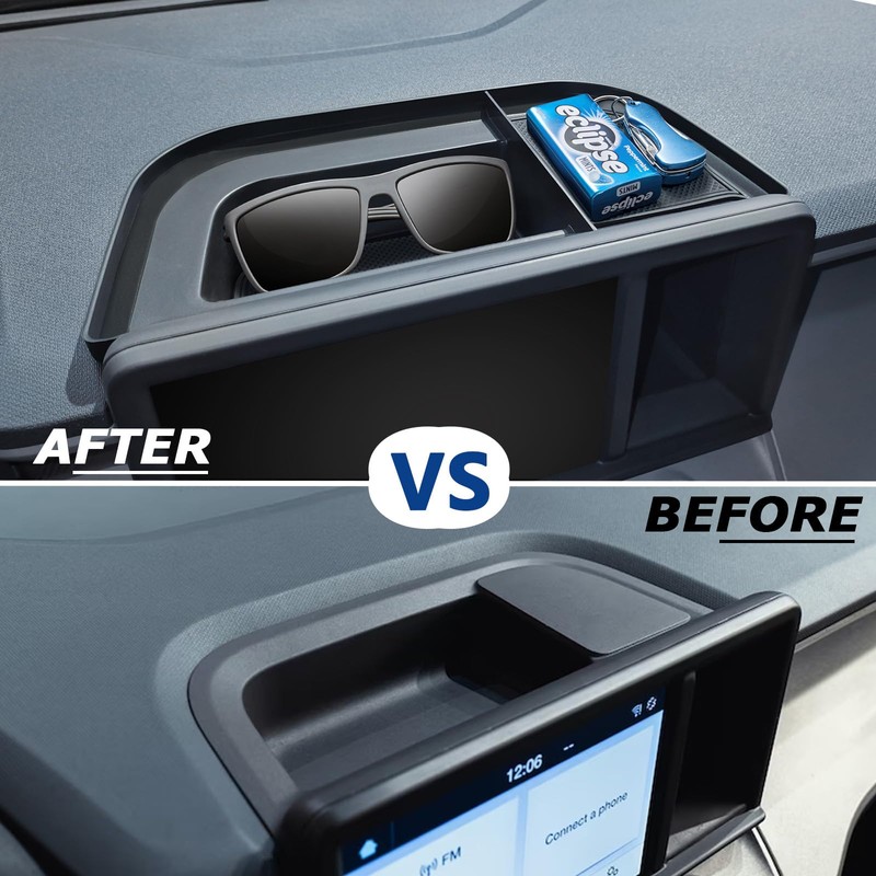 TOPINSTALL Dash Compartment Storage Tray Compatible with 2022-2024 Ford Maverick