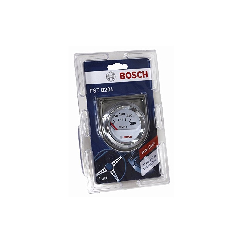 Bosch SP0F000040 Style Line 2" Electrical Water/Oil Temperature Gauge (White