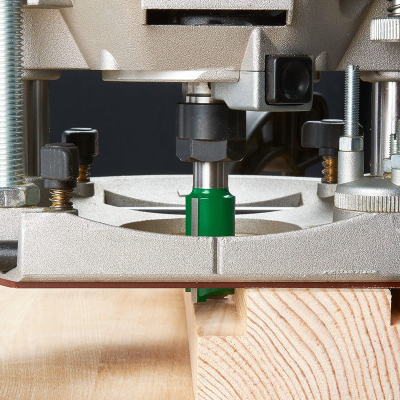 Trend CraftPro Straight Two Flute Router Bit, 1/2 Inch Shank,