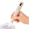 Electric Diamond Art Pen with Light, Dual-Speed Vacuum Tool (Beige)
