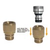 Quick Disconnect Shower Hose to Sink Faucet Snap Adapter, Indoor