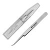 Ms.Queen Eyelash Extension Tweezers,Professional Curved Pointed Isolation Tweezers for Classic