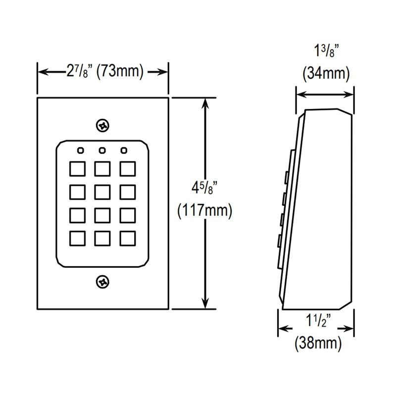 Seco-Larm Enforcer Access Control Keypad with Proximity Reader, Backlit (SK-1131-SPQ)