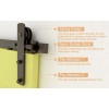 Ccjh Side-mounted Limiter For Sliding Door Rail Resistance Plate Black