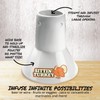 Sittin' Turkey Ceramic Beer Can Roaster & Steamer- Easily Infuse