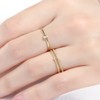 3Pics Sterling Silver Stackable Ring Set Simple Minimalist Thin Stackable
