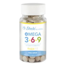 Omega 3-6-9 Para Niños 60 Tabletas 3 Acidos Shelo Nabel S511                                                                                          