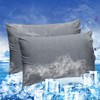 LINENOVA 2 Pack Cooling Pillowcase,Japanese Arc-Chill Tech,Q-MAX>0.43 Cooling Fiber Absorbs