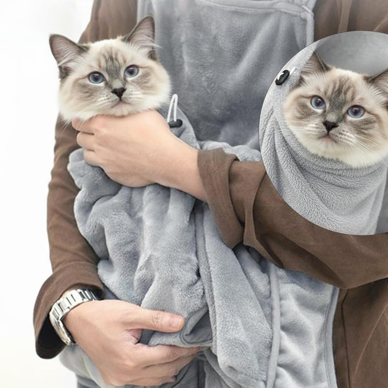Cat Apron Carrier, Pet Sleeping Bag, Kitten Hands-Free Soft-Sided Carrier