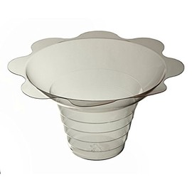 Hypothermias Biodegradable or Compostable Small Shaved Ice Sno Cone Flower Cups (4 OZ) 250 Count