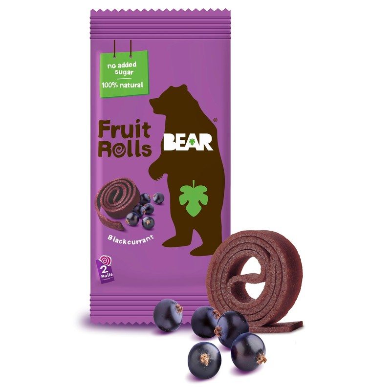 BEAR Yoyo Pure Multipack Blackcurrant Fruit Rolls, 20 g