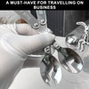2PCS Foldable Spoon Fork Set - 304 Stainless Steel Sporks