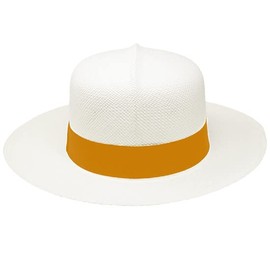 Gamboa Panama Fedora Yellow Hat Ribbon Band