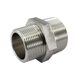 Duda Energy Reducing Nipple 1-1/2" x 1-1/4" Male NPT 304 Stainless Steel Pipe Fitting 1.5..., 2 Pack