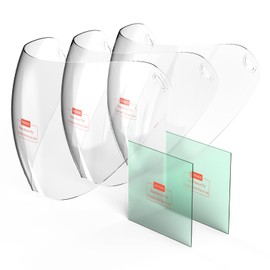 TOOLIOM 3 pcs Replacement Large Viewing Screen Outer Protective Lens and 2 pcs Inner Lens for TL-28800G Welding Helmet