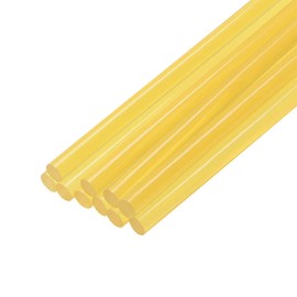 uxcell Mini Hot Glue Gun Sticks 8-inch x 0.27-inch for Glue Guns, Yellow 10pcs