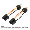 2pcs H4 Headlight Socket Converter Head Light Wiring Harness Adapter