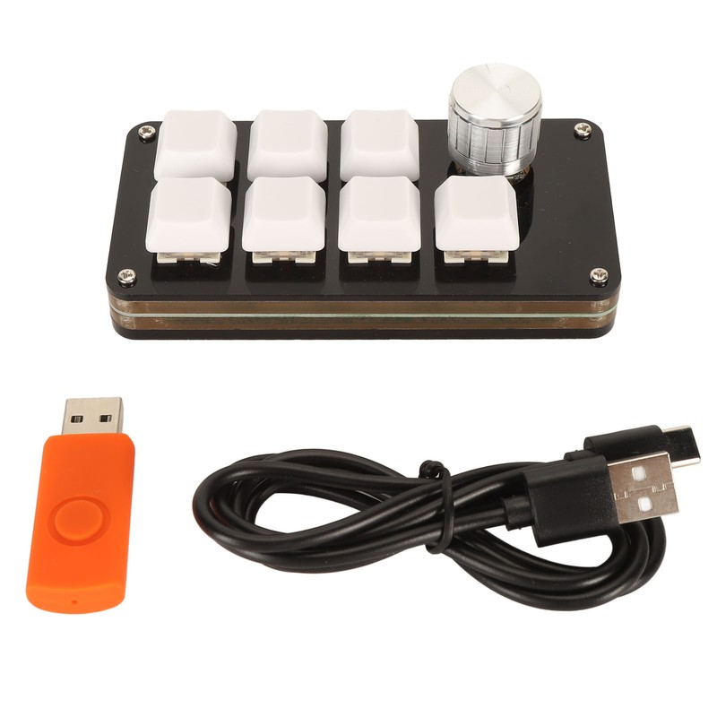 USB Mini 7 Key Keypad with Knob Custom Programming Hot