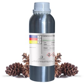 uh*Roh*Muh Pure Cedarwood Atlas Essential Oil (Wild Harvest) Aromatic Elixir for Hair Skin Culinary Delights - Perfect for Cleaning, Aromatherapy, DIY, Soap&Diffuser(Net Wt:1kg/2.2lb)-Moroccan Origin